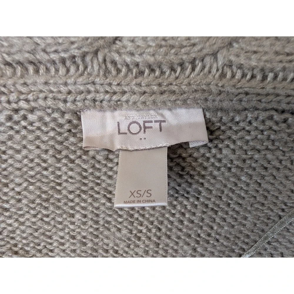 Ann Taylor Loft Sweater Vest Womens Sz‎ XS Tan 100% Acrylic
